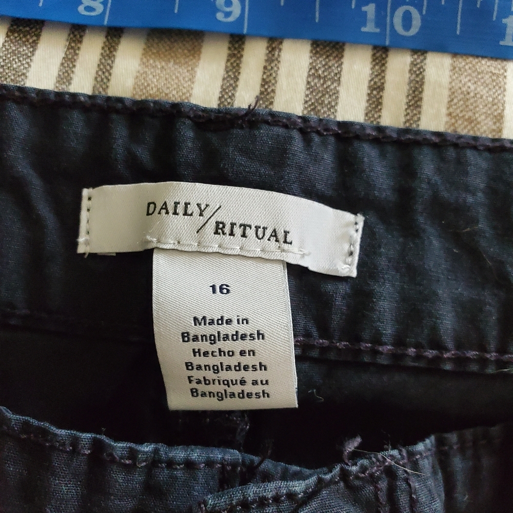 Daily Ritual Navy Blue Pants - Picture 5 of 7
